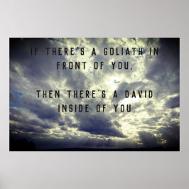 David en Goliath Quote Poster
