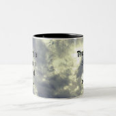 David en Goliath Quote Tweekleurige Koffiemok (Center)