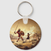 David en Goliath Sleutelhanger (Voorkant)