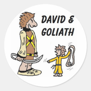 David en Goliath Stickers