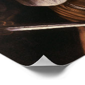 David en Goliath van Caravaggio in Rome - Poster (Hoek)