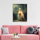 David en Jonathan, 1642 Canvas Afdruk (Insitu (Woonkamer))