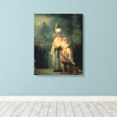 David en Jonathan, 1642 Canvas Afdruk (Insitu (Houten vloer))