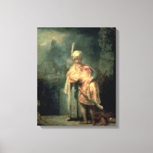 David en Jonathan, 1642 Canvas Afdruk (Voorkant)