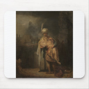 David en Jonathan - Rembrandt - c1642 Muismat