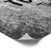 David en Rock Quote met Bijbelversie Poster (Hoek)