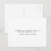 David Foster Wallace Breakup Quote Briefkaart (Voorkant / Achterkant)
