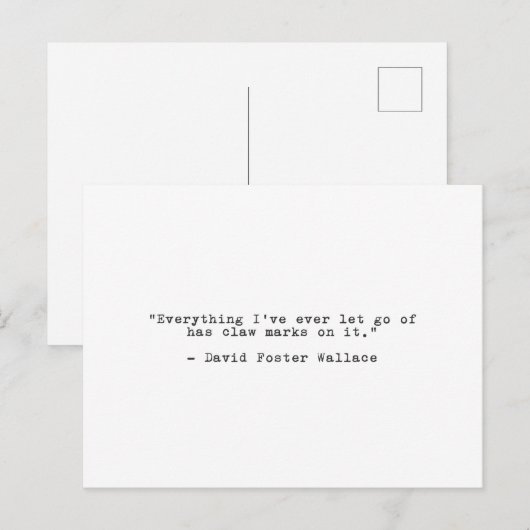 David Foster Wallace Breakup Quote Briefkaart (Voorkant / Achterkant)