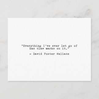 David Foster Wallace Breakup Quote Briefkaart