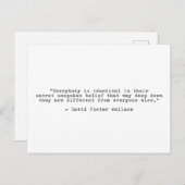 David Foster Wallace Individuality Quote Briefkaart (Voorkant / Achterkant)
