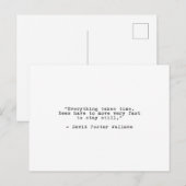 David Foster Wallace Patience Quote Briefkaart (Voorkant / Achterkant)