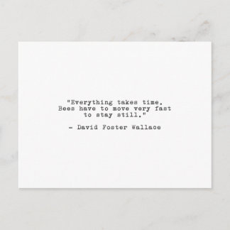 David Foster Wallace Patience Quote Briefkaart