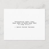 David Foster Wallace Patience Quote Briefkaart (Voorkant)