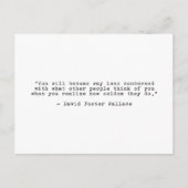 David Foster Wallace Quote Briefkaart (Voorkant)
