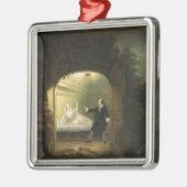 David Garrick (1717-179) en George Anne Bellamy ( Metalen Ornament (Links)