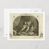 David Garrick (1717-79) als Richard III, Act V Sce Briefkaart (Voorkant / Achterkant)