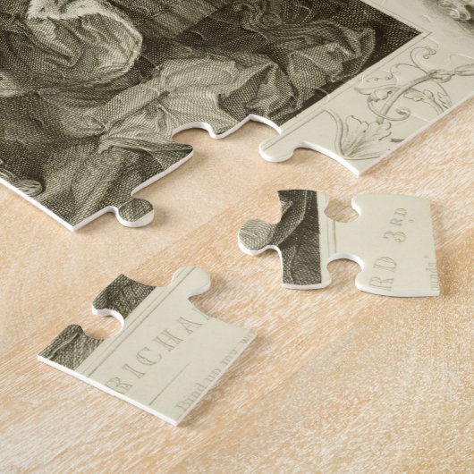 David Garrick (1717-79) als Richard III, Act V Sce Legpuzzel (Zijkant)