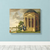 David Garrick (1717-79) en zijn vrouw van zijn Tem Canvas Afdruk (Insitu (Houten vloer))