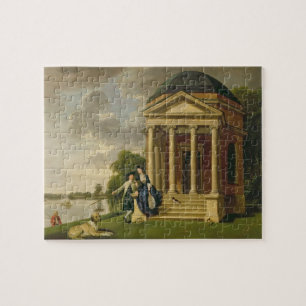 David Garrick (1717-79) en zijn vrouw van zijn Tem Legpuzzel