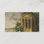 David Garrick (1717-79) en zijn vrouw van zijn Tem Visitekaartje (Achterkant)