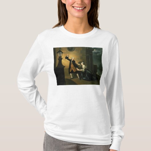 David Garrick als Jaffier en Susannah Maria T-shirt (Voorkant)