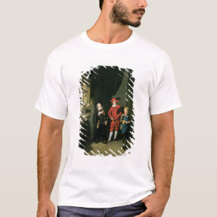 David Garrick met William Burton en John T-shirt