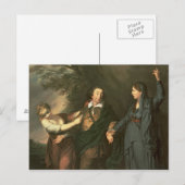 David Garrick tussen de Muses van Tragedie Briefkaart (Voorkant / Achterkant)
