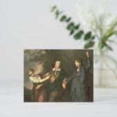 David Garrick tussen de Muses van Tragedie Briefkaart (Staand voorkant)