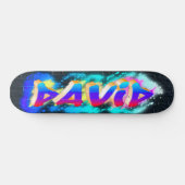 DAVID Gepersonaliseerd Graffiti Skateboard (Horizontaal)