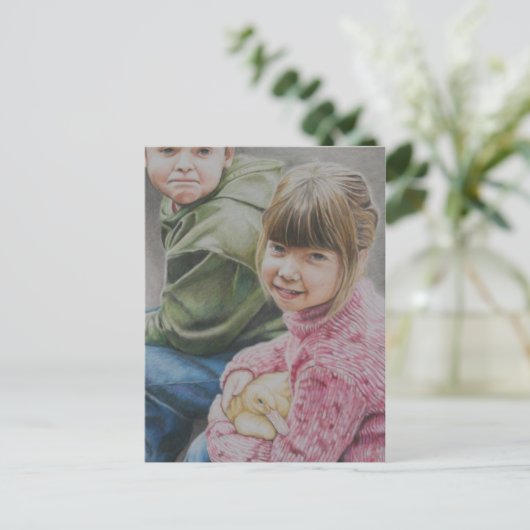 David & Haley Original Art Briefkaart (Staand voorkant)