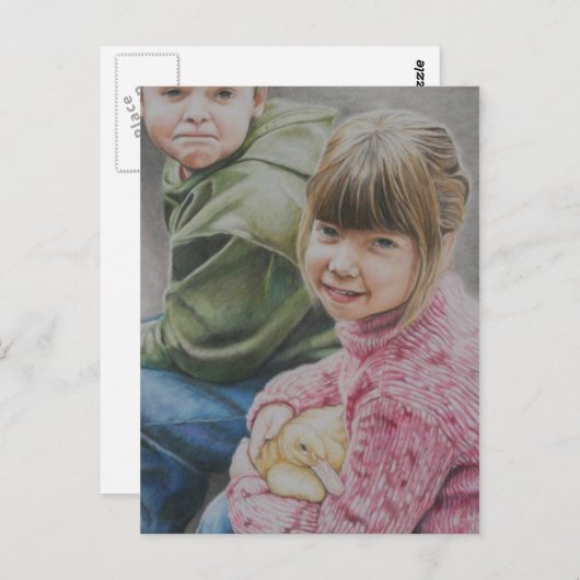 David & Haley Original Art Briefkaart (Voorkant / Achterkant)