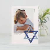 David Hanukkah-fotokaart Kaart (Staand voorkant)