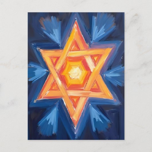 David Hanukkah Joods Feestdagenkaart (Voorkant)