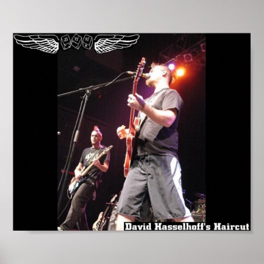 David Hasselhoff's Haircut poster (Voorkant)