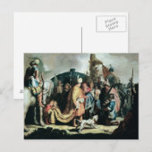 David Het hoofd van Goliath aanbieden aan koning S Briefkaart (Voorkant / Achterkant)