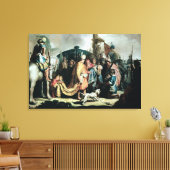 David Het hoofd van Goliath aanbieden aan koning S Canvas Afdruk (Insitu (Woonkamer))