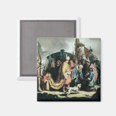 David Het hoofd van Goliath aanbieden aan koning S Magneet (Voorkant / Achterkant)