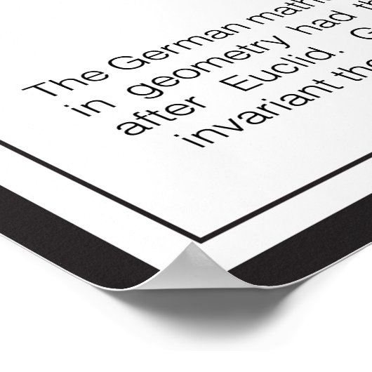 David Hilbert Poster (Hoek)