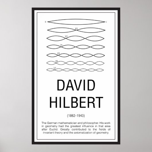 David Hilbert Poster (Voorkant)