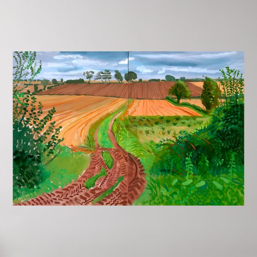 David hockney art poster (Voorkant)