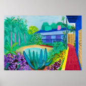 David hockney art poster (Voorkant)
