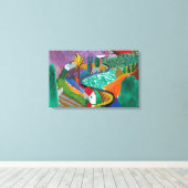 David Hockney - David Hockney Canvas Afdruk (Insitu (Houten vloer))