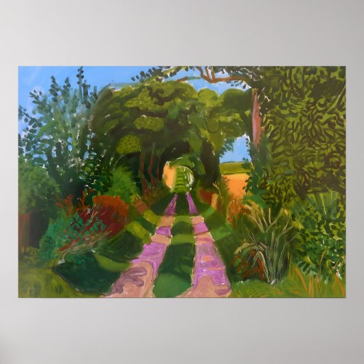 David hockney kunst poster (Voorkant)