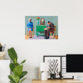 David hockney kunst poster (Thuiskantoor)