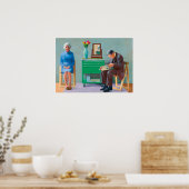 David hockney kunst poster (Keuken)