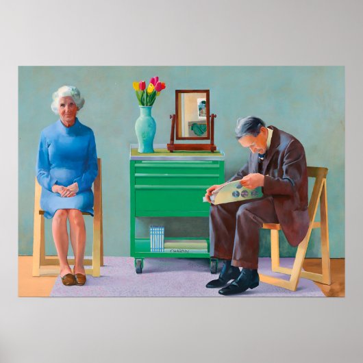 David hockney kunst poster (Voorkant)