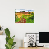 David hockney kunst poster (Thuiskantoor)