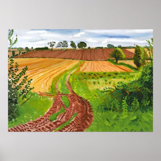 David hockney kunst poster (Voorkant)