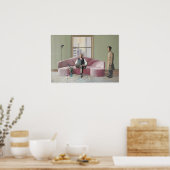 David hockney kunst schilderij poster (Keuken)