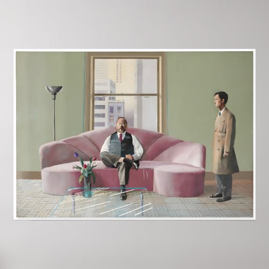 David hockney kunst schilderij poster (Voorkant)